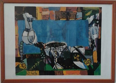 Bruno Cassinari - Natura morta - Serigrafia cm.50x70 es.54/150