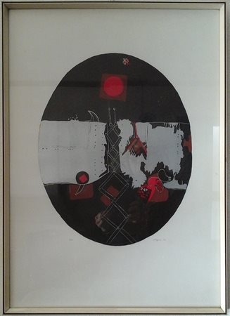 Gustavo Foppiani - Senza titolo 1970 - Litografia cm.70x50 es.PA