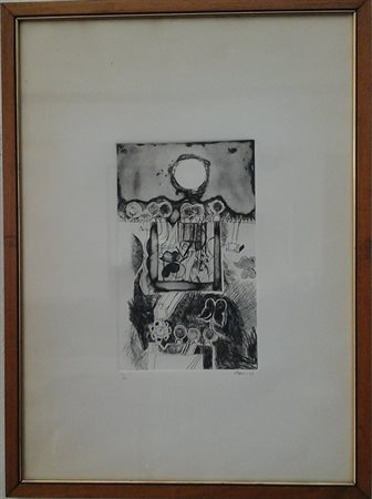 Gustavo Foppiani - Senza titolo 1969 - Acquaforte cm.50x35 es.16/20