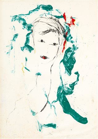 ERNESTO TRECCANI (1920-2009) - Senza Titolo (Volto), 1981