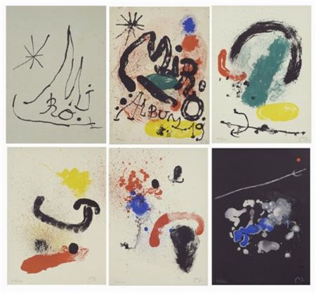 Joan Mirò (Montroig, 1893 - Palma di Mallorca, 1983) Album 19, 1963 Libro di...