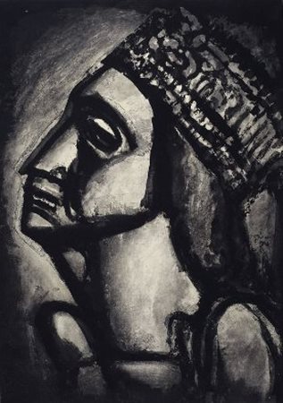 Georges Rouault (Parigi, 1871 - 1918) Miserere Litografia, mm. 575x406...