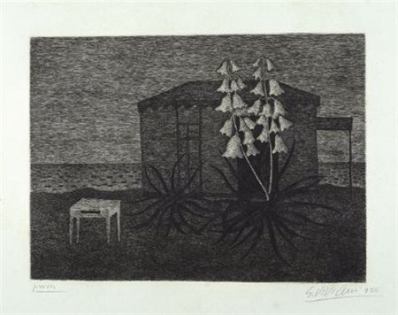 Giuseppe Viviani (Agnano di Pisa, 1898 - Pisa, 1965) Agave e cabina, 1950...