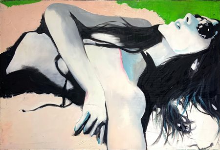 Dipinto ad olio su tela &ldquo;College Green&rdquo; di Lidia Bachis (Roma,...