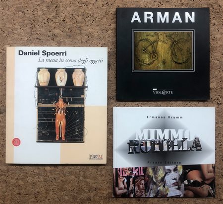 NOUVEAU REALISME (SPOERRI, ARMAN, ROTELLA) - Lotto unico di 3 cataloghi: