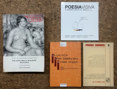 POESIA VISIVA - Lotto unico di 4 cataloghi