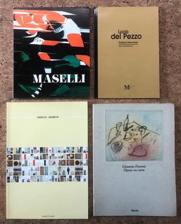 POP ART ITALIANA (FIORONI, MASELLI, MAMBOR, DEL PEZZO) - Lotto unico di 4 cataloghi