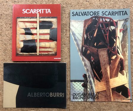 ALBERTO BURRI E SALVATORE SCARPITTA - Lotto unico di 3 cataloghi