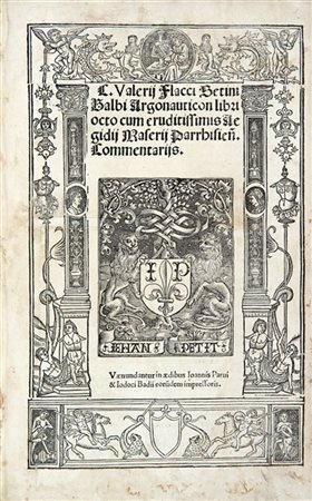 VALERIO FLACCO, Gaio (45-90) - [Argonautica] commentarii Pio Bononiensi auctore