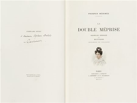 MERIMEE, Prosper. (1803-1870) - La Double Meprise. Parigi: L. Carteret, 1902.