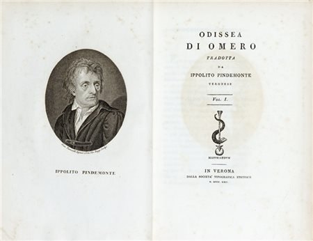 PINDEMONTE, Ippolito (1753-1828) - OMERO - Odissea di Omero. Verona: Società ti