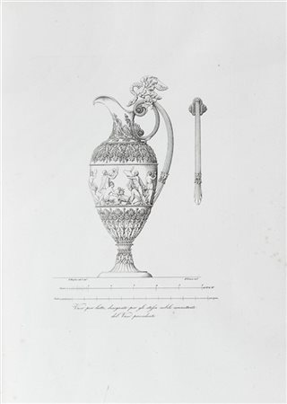 MOGLIA Domenico (1780-1862) - Collezione di soggetti ornamentali ed architetton