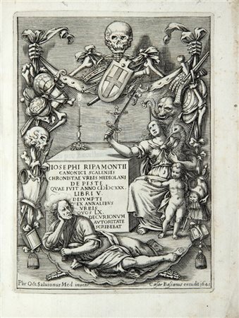 RIPAMONTI, Giuseppe (1573-1643) - De peste quae fuit anno 1630 libri V. Milano: