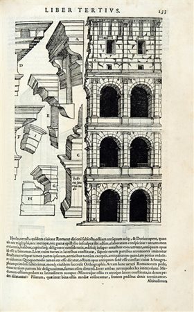 SERLIO, Sebastiano (1475-1554) - De architectura libri quinque. Venezia: Franci