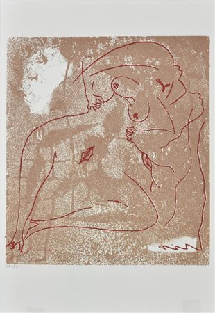 Andre' Masson FEMINAIRE litografia su carta (d'apres), cm 48x33,5; es. LXV/CC...