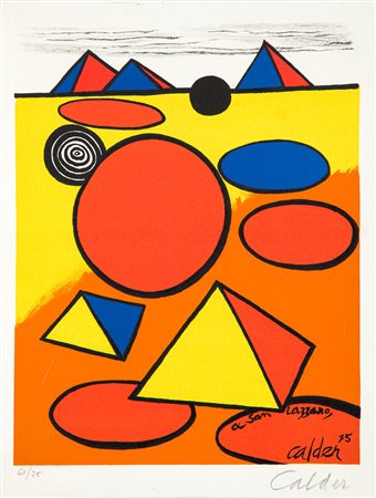 ALEXANDER CALDER (1898-1976) - A San Lazzaro, 1975