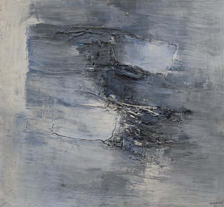 MARIO BIONDA (1913-1985) - Spazio azzurro, 1961