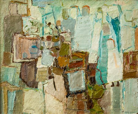 JEAN MOREAUX (1938) - Les gens au marchè, 1965