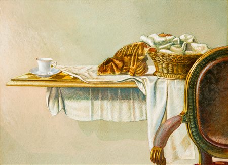 WALTER FALCONI (1935) - Natura morta d'oro, 1984