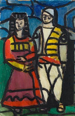 IBRAHIM KODRA (1918-2006) - Senza Titolo, 1950