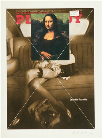 Pietro Gallina Gioconda Pin-up Riproduzione fotolitografica ad otto colori,...