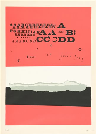 Eugenio Carmi ABC, 1964 Serigrafia su carta, cm. 69,5x50, es. 38/45 Firma e...