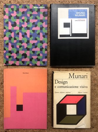 BRUNO MUNARI - Lotto unico di 4 cataloghi: