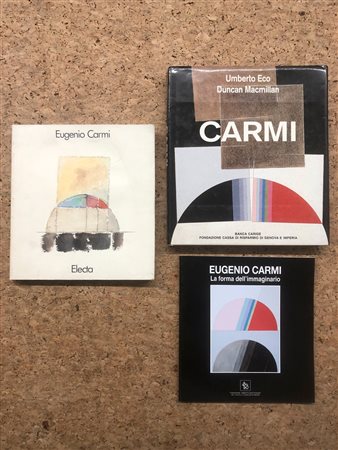 EUGENIO CARMI - Lotto unico di 3 cataloghi