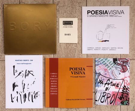 POESIA VISIVA (BORY, OBERTO, PIGNOTTI, COLLETTIVE) - Lotto unico di 6 cataloghi