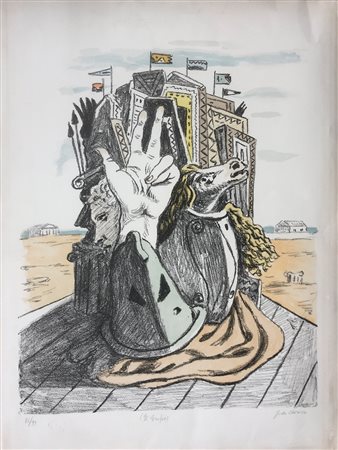 GIORGIO DE CHIRICO (1888-1978) - Il trofeo, 1970