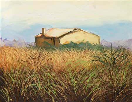 FRANCO AZZINARI (1949) - Paesaggio calabrese, 1977