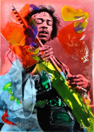 PELLINI ROLANDO Ferrara 1952, "Omaggio a Jimmy Hendrix"