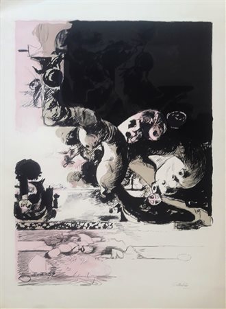 GRAHAM SUTHERLAND Londra 1903-Kent 1980 " Senza Titolo"