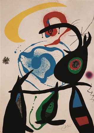 Joan Mirò (Barcellona 1893 ‑ Palma Di Maiorca 1983) “Oda a Joan Miro” 1973...