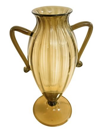 Produzione muranese nello stile di Vittorio Zecchin. Grande vaso in vetro...
