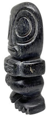 Statuetta di divinitÃ Inca in marmo grigio, Sacsaihuaman, XX secolo.H cm 25,...