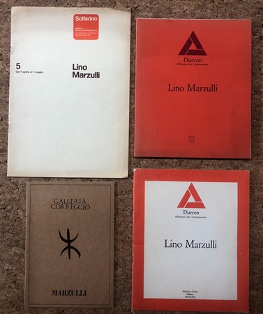 LINO MARZULLI - Lotto unico di 4 cataloghi