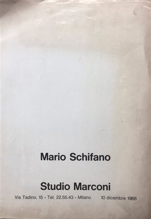 MARIO SCHIFANO - Mario Schifano, 1968