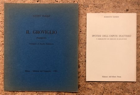 EMILIO SCANAVINO - Lotto unico di 2 libri d’arte