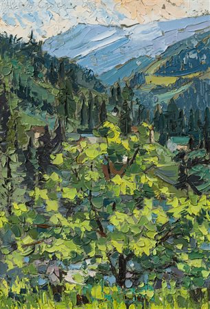 ABELE CROCI (1937-1994) - Someda di Moena: verso la Val di Fiemme, 1988