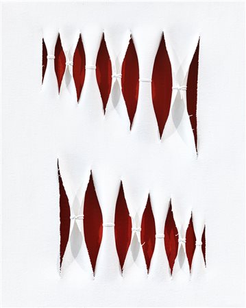 CALOGERO SALEMI (1966) - Squarci di rosso mattone, 2020