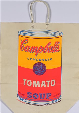 WARHOL ANDY (1928 - 1987) Shopping bag. Serigrafia. Cm 63x43.