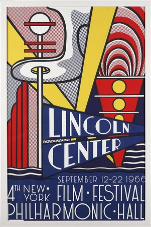 LICHTENSTEIN ROY (1923 - 1997) Lincoln Center. 1966. Serigrafia. Cm 114x75....