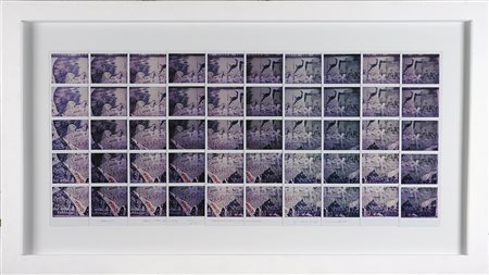 GALIMBERTI MAURIZIO (n. 1956) Brejnevkiss honecker. Mosaico di polaroid. Cm...