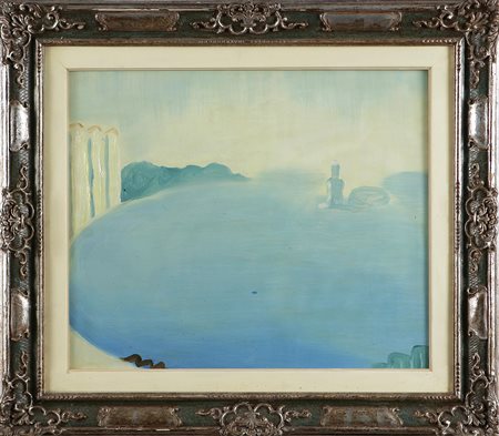 GUIDI VIRGILIO (1892 - 1984) Bacino di San Marco. Olio su tela. Cm 50,2x60,5....