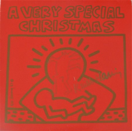 Keith Haring A VERY SPECIAL CHRISTMAS Disco in vinile con copertina in...