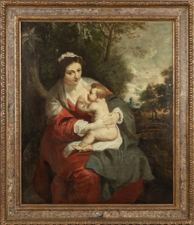 QUELLINUS ERASMUS II (1607-1678) <br>"Madonna con 