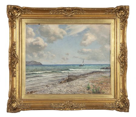 CARLO POLLONERA (1849-1923) <br>Marina di 