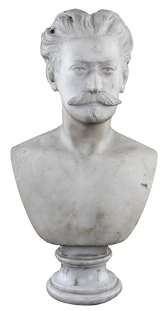 Piccolo busto in marmo statuario, metà del XIX secolo - raffigurante un...