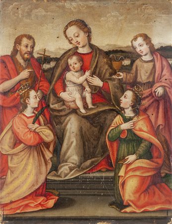 Scuola toscana II metà sec. XVI "Madonna con 